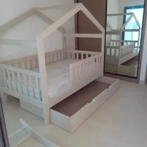 Home Montessori Bed with Drawers